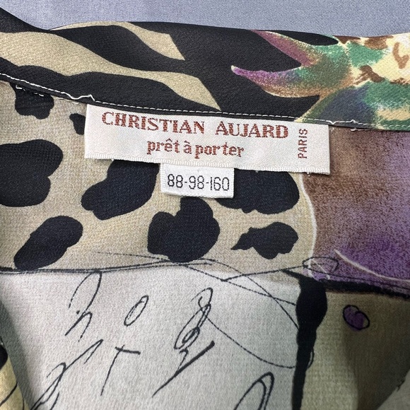 Vintage Christian Aujard Paris Blouse – Abstract Print – Small - Picture 2 of 8